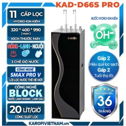 Máy lọc nước nóng lạnh Karofi KAD-D66S PRO