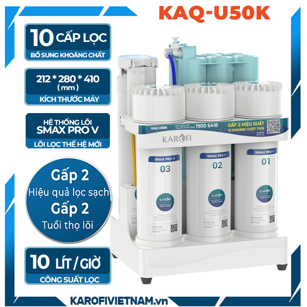 Máy lọc nước Karofi KAQ-U50K