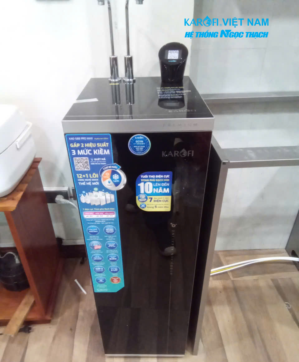 Máy lọc nước nóng lạnh Hydro-ion kiềm Karofi KAE-S88 PROMAX