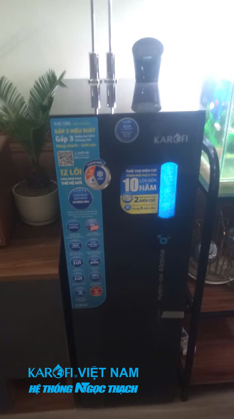Máy lọc nước nóng lạnh Hydro-ion kiềm Karofi KAE-S86