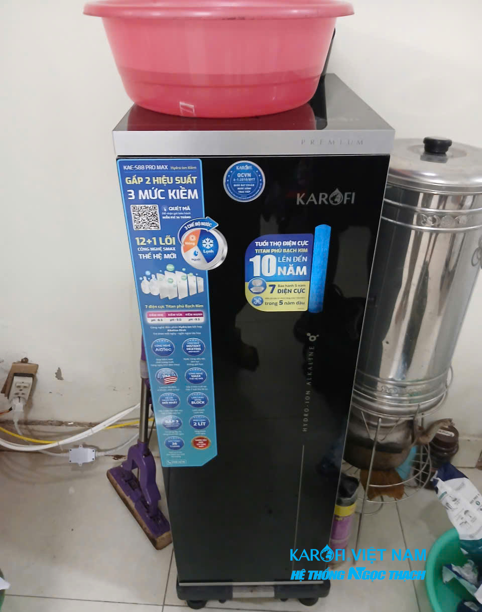 Máy lọc nước nóng lạnh Hydro-ion kiềm Karofi KAE-S88 PROMAX