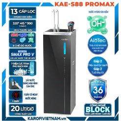 Máy lọc nước nóng lạnh Hydro-ion kiềm Karofi KAE-S88 PROMAX