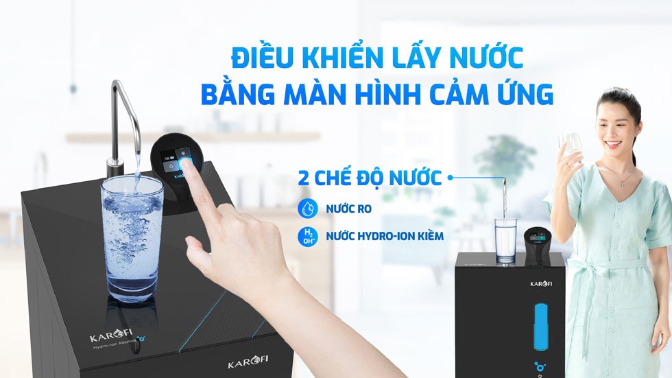 Máy lọc nước Hydro-ion kiềm Karofi KAE-S68