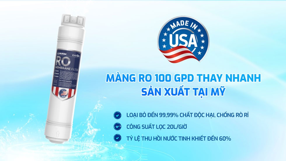 Máy lọc nước Hydro-ion kiềm Karofi KAE-S68