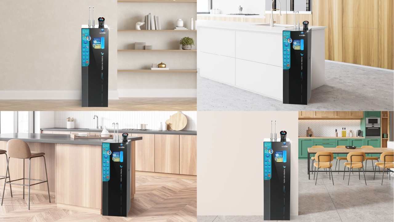 Máy lọc nước nóng lạnh Hydro-ion kiềm Karofi KAE-S86