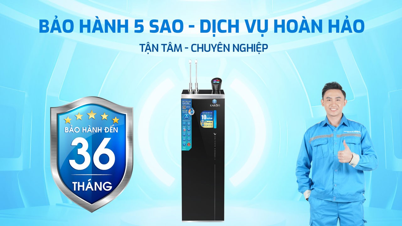 Máy lọc nước nóng lạnh Hydro-ion kiềm Karofi KAE-S88 PROMAX