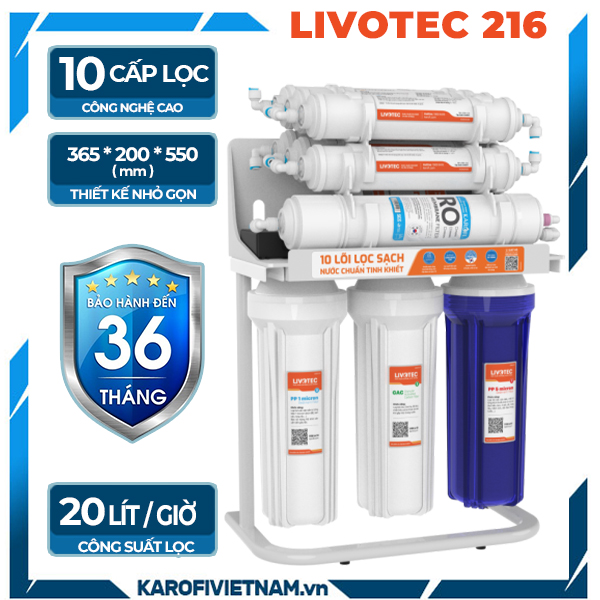 Máy lọc nước Karofi Livotec 216