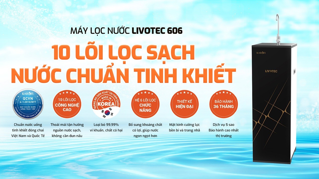 Máy lọc nước Karofi Livotec 606