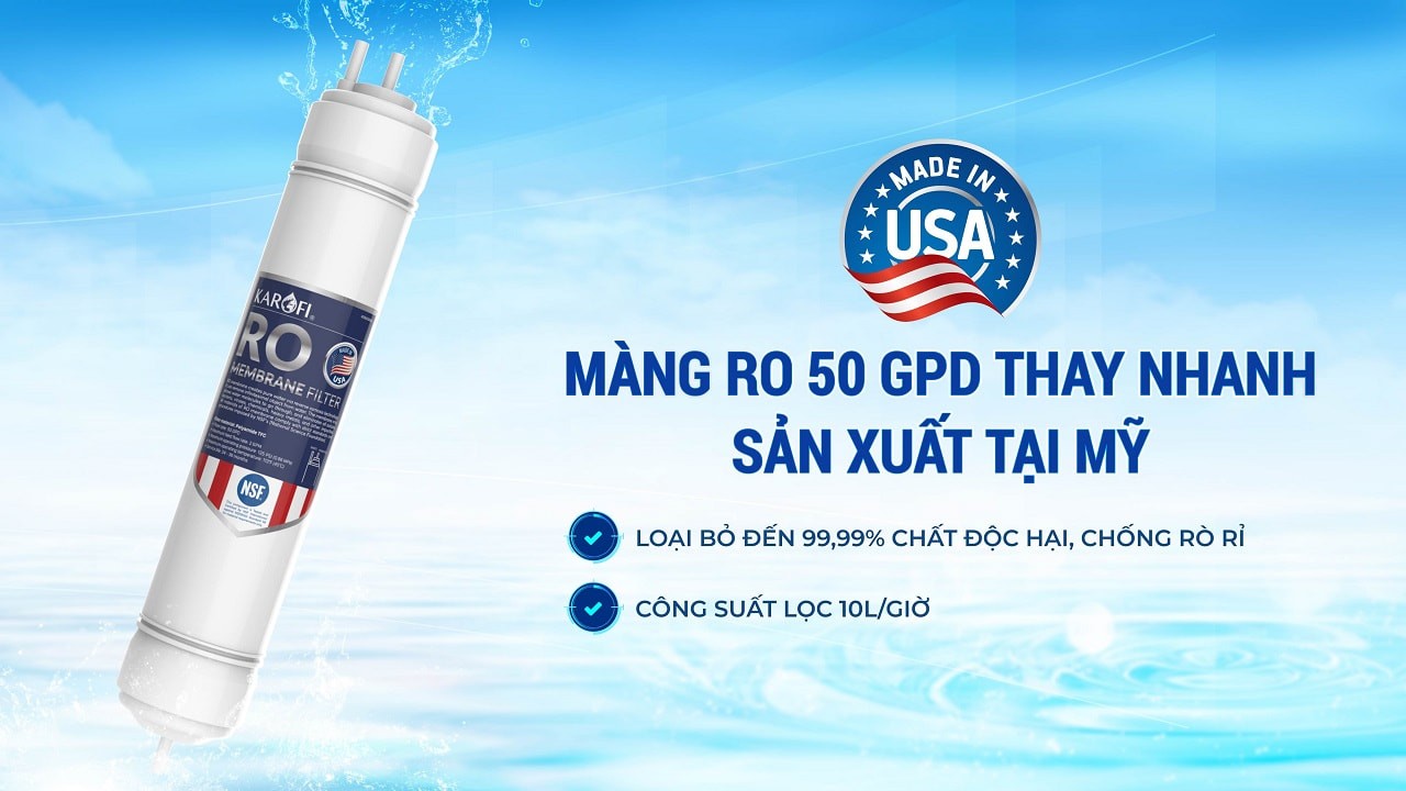 Máy lọc nước RO Karofi KAQ-F38