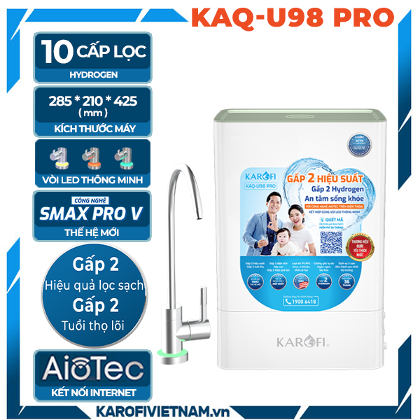 Máy lọc nước Karofi KAQ-U98 Pro