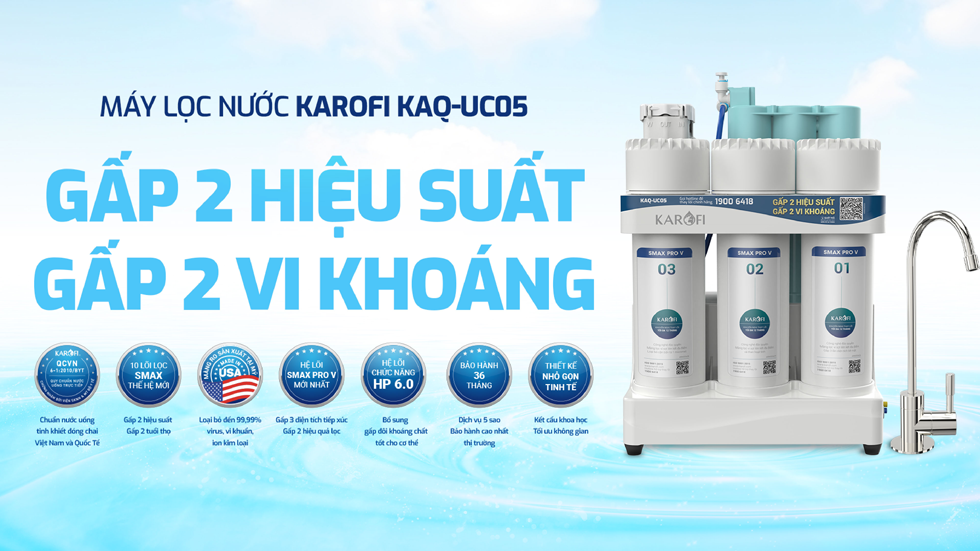 Máy lọc nước Karofi KAQ-UC05