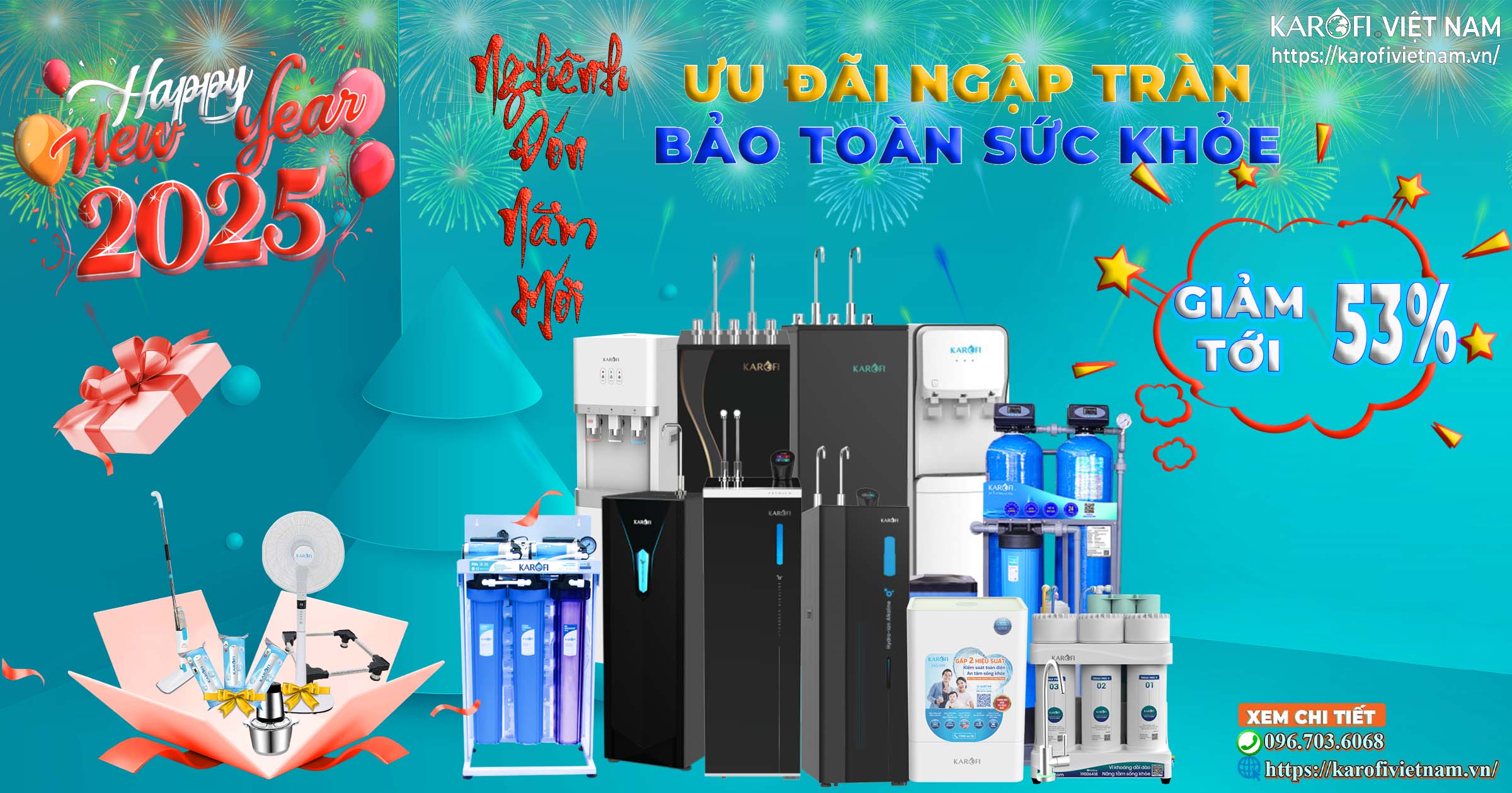 Karofi Việt Nam - Nghênh Đón Năm Mới 2025 – Ưu Đãi Ngập Tràn – Bảo Toàn Sức Khỏe
