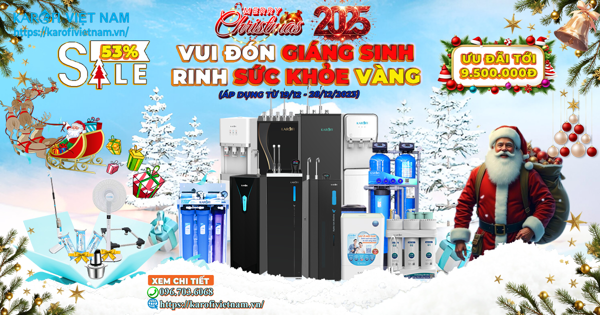 Karofi khuyến mại: Vui Đón Giáng Sinh - Rinh Sức Khỏe Vàng