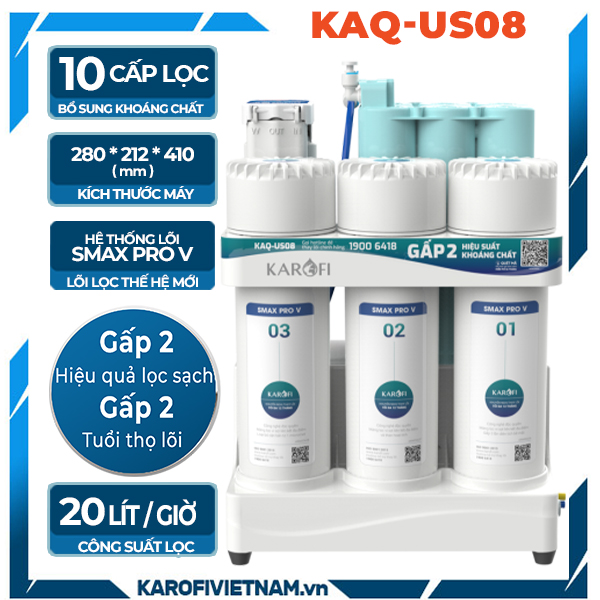 Máy lọc nước Karofi KAQ-US08