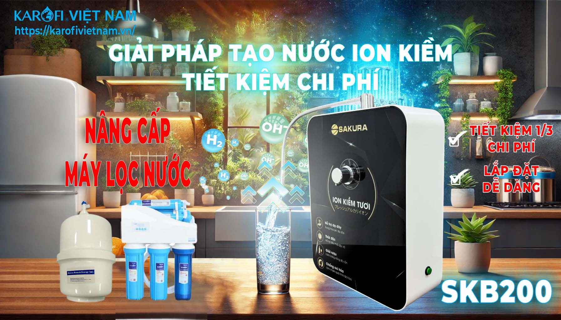 Giải Pháp Tạo Nước Ion Kiềm Tiết Kiệm Chi Phí - Nâng Cấp Máy Lọc Nước Cũ Thành Hệ Thống Cao Cấp