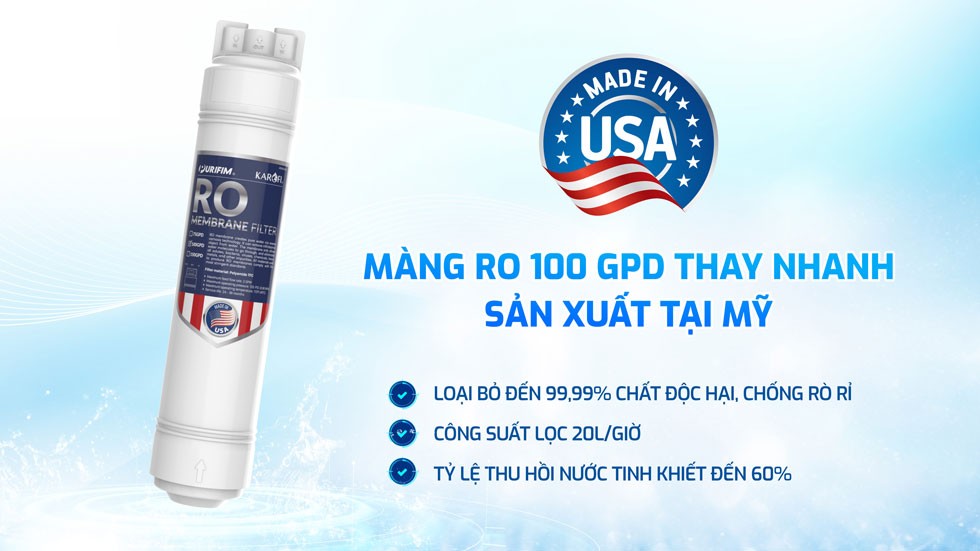 Máy lọc nước nóng lạnh Karofi KAD-M29