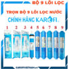 Trọn bộ Combo 9 lõi lọc nước Karofi 1, 2, 3, 4, 5, 6, 7, 8, 9 - Hàng chính hãng