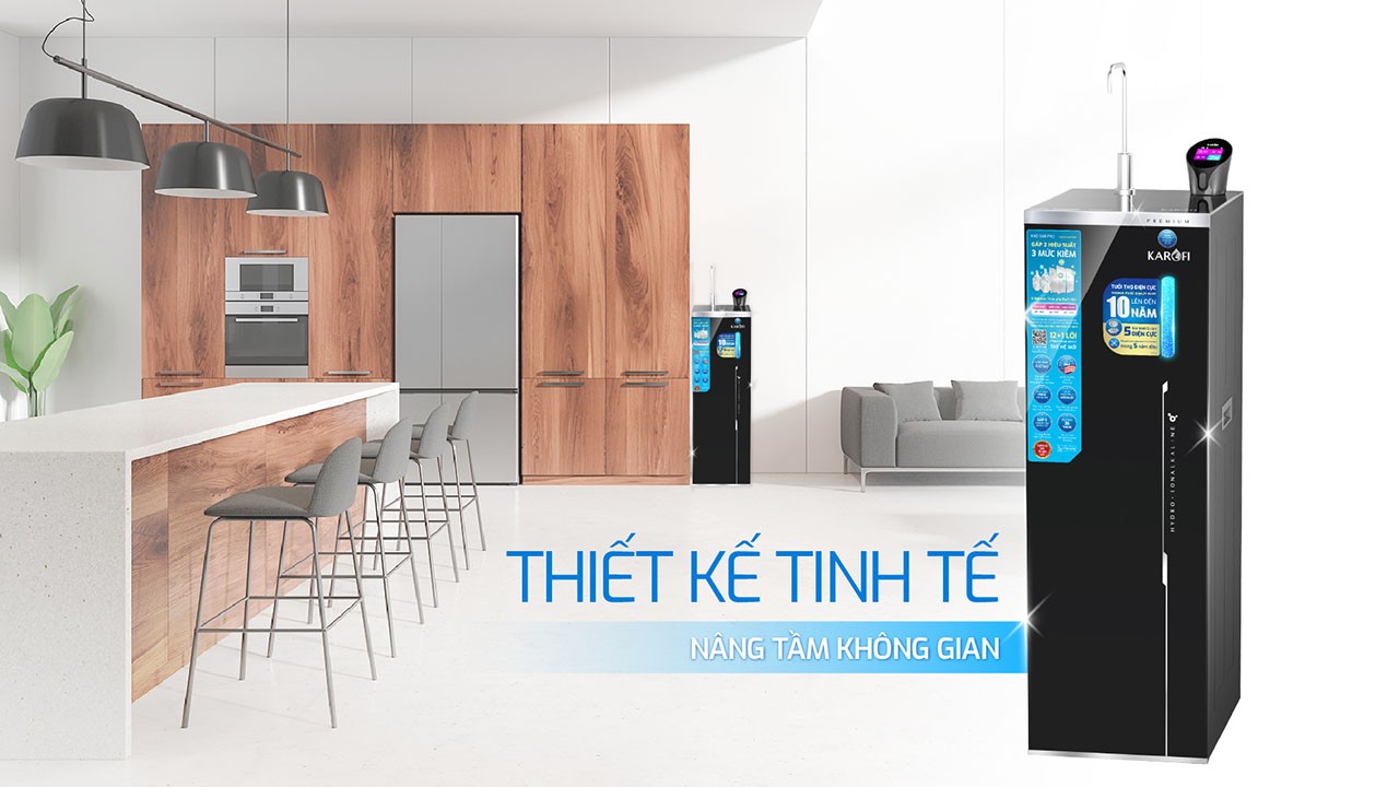 Máy lọc nước Hydro-ion kiềm Karofi KAE-S68 PRO
