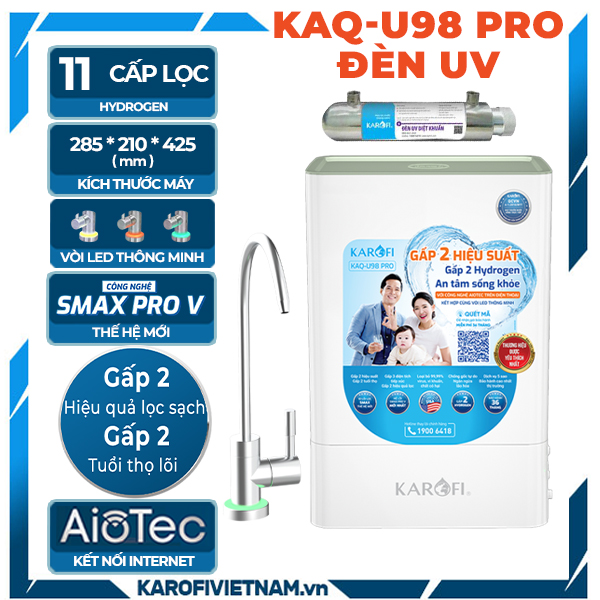 Máy lọc nước Karofi KAQ-U98 Pro - Đèn UV