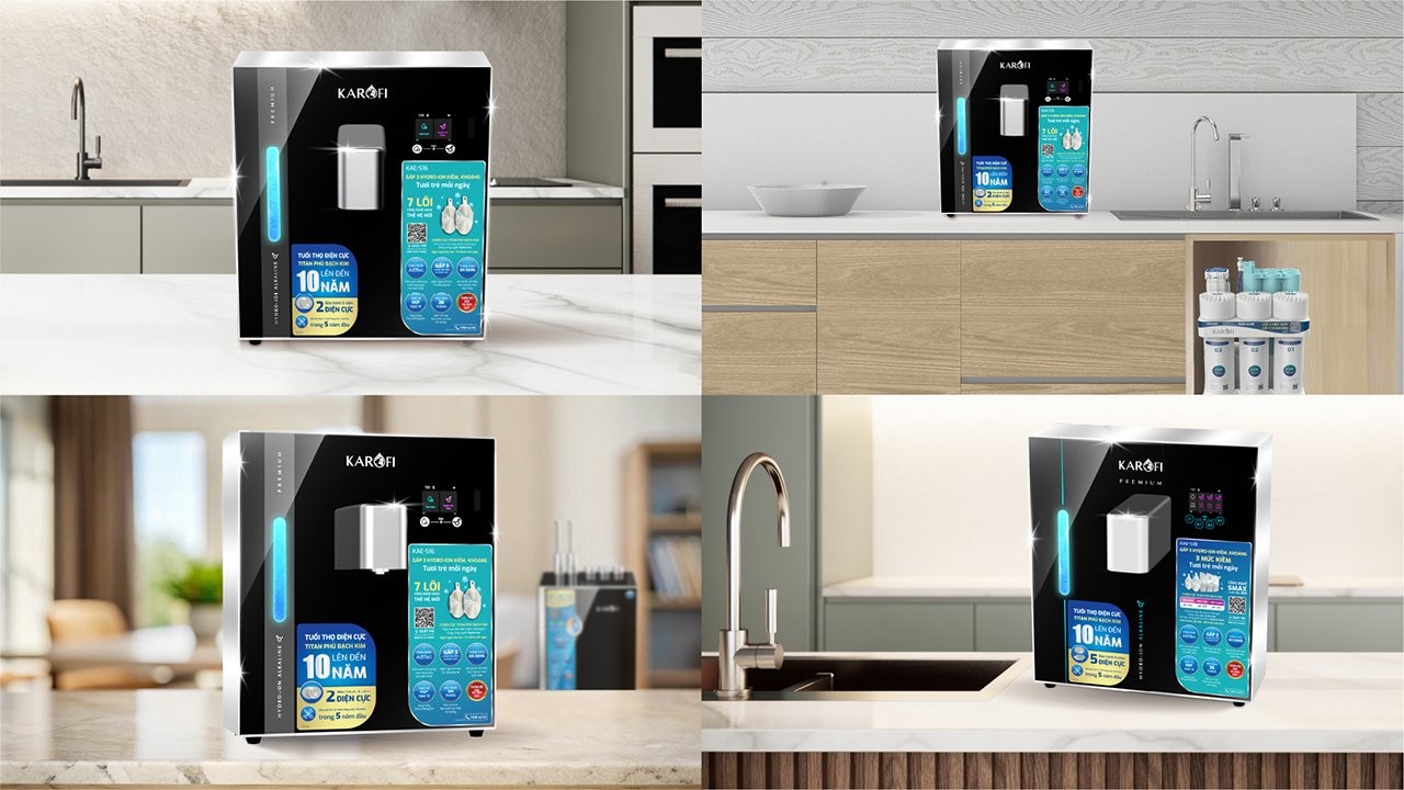 Máy chuyển đổi Hydro-ion kiềm Karofi KAE-S16