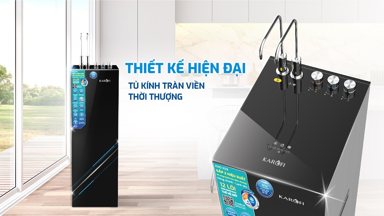 Máy lọc nước nóng lạnh Karofi KAD-X59