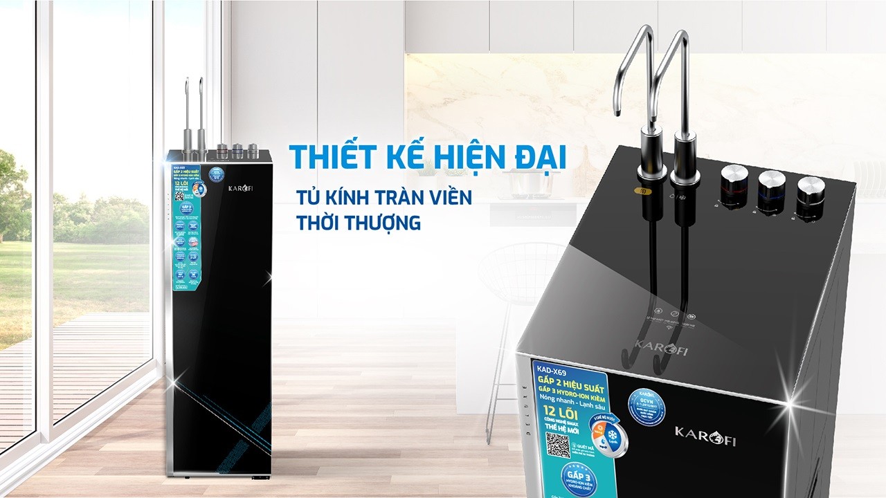 Máy lọc nước nóng lạnh Karofi KAD-X69