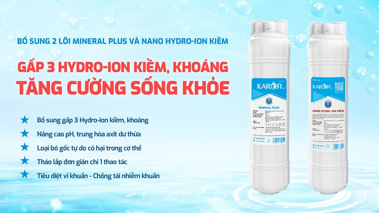Máy lọc nước nóng lạnh Karofi KAD-X69