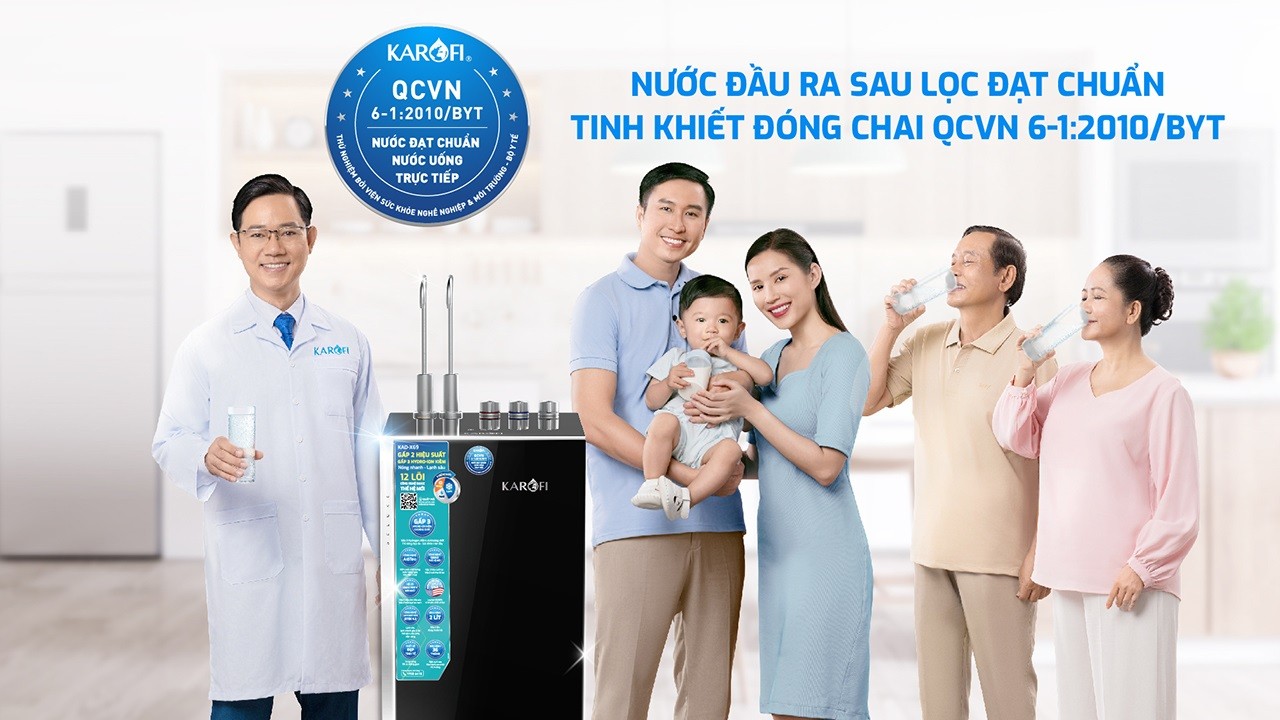 Máy lọc nước nóng lạnh Karofi KAD-X69