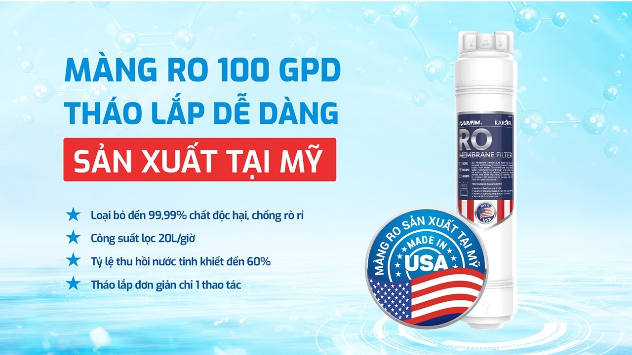 Máy lọc nước nóng lạnh Karofi KAD-X69