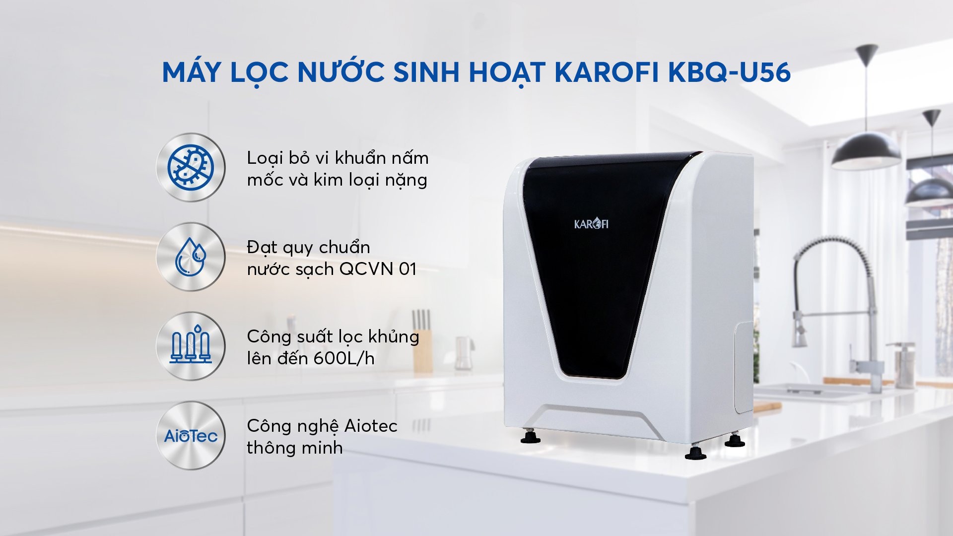 Máy lọc nước sinh hoạt KAROFI KBQ-U56