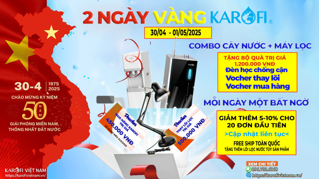 2 Ngày VÀNG Karofi - Mua là trúng quà, mỗi ngày một BẤT NGỜ!