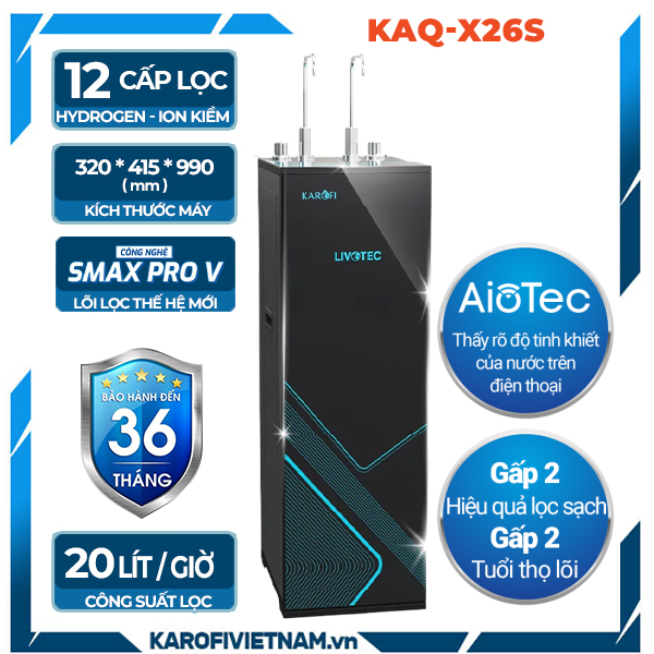 Máy lọc nước Karofi KAQ-X26S