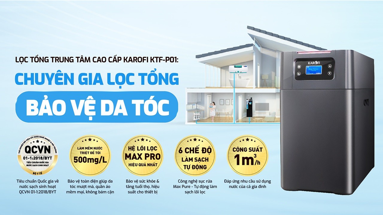 Lọc tổng trung tâm cao cấp Karofi KTF-P01