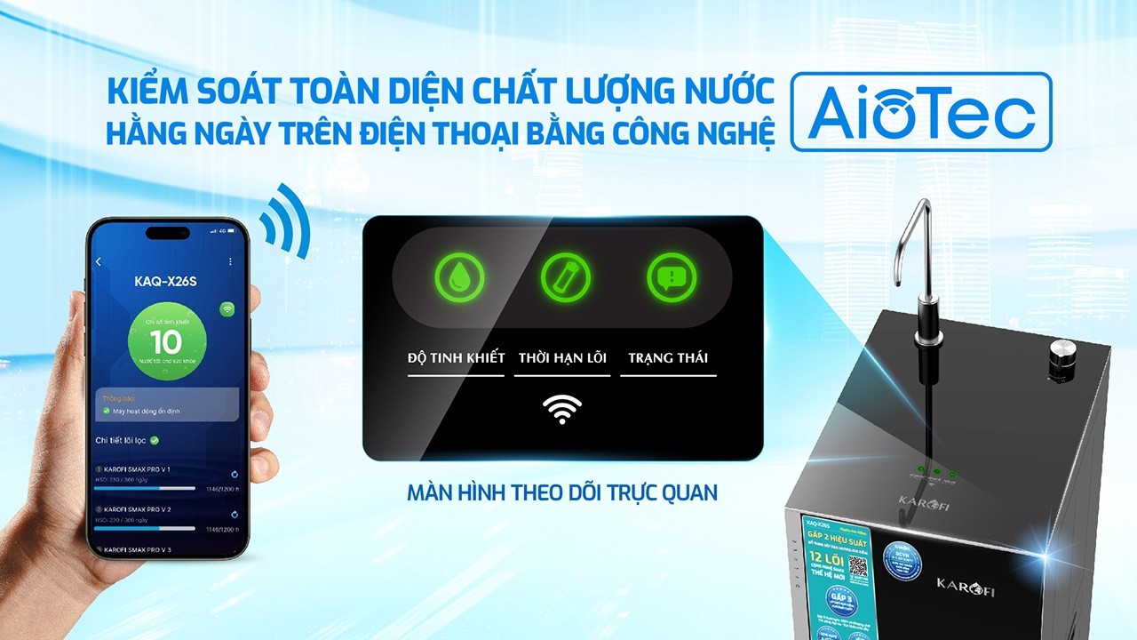 Máy lọc nước Karofi KAQ-X26S