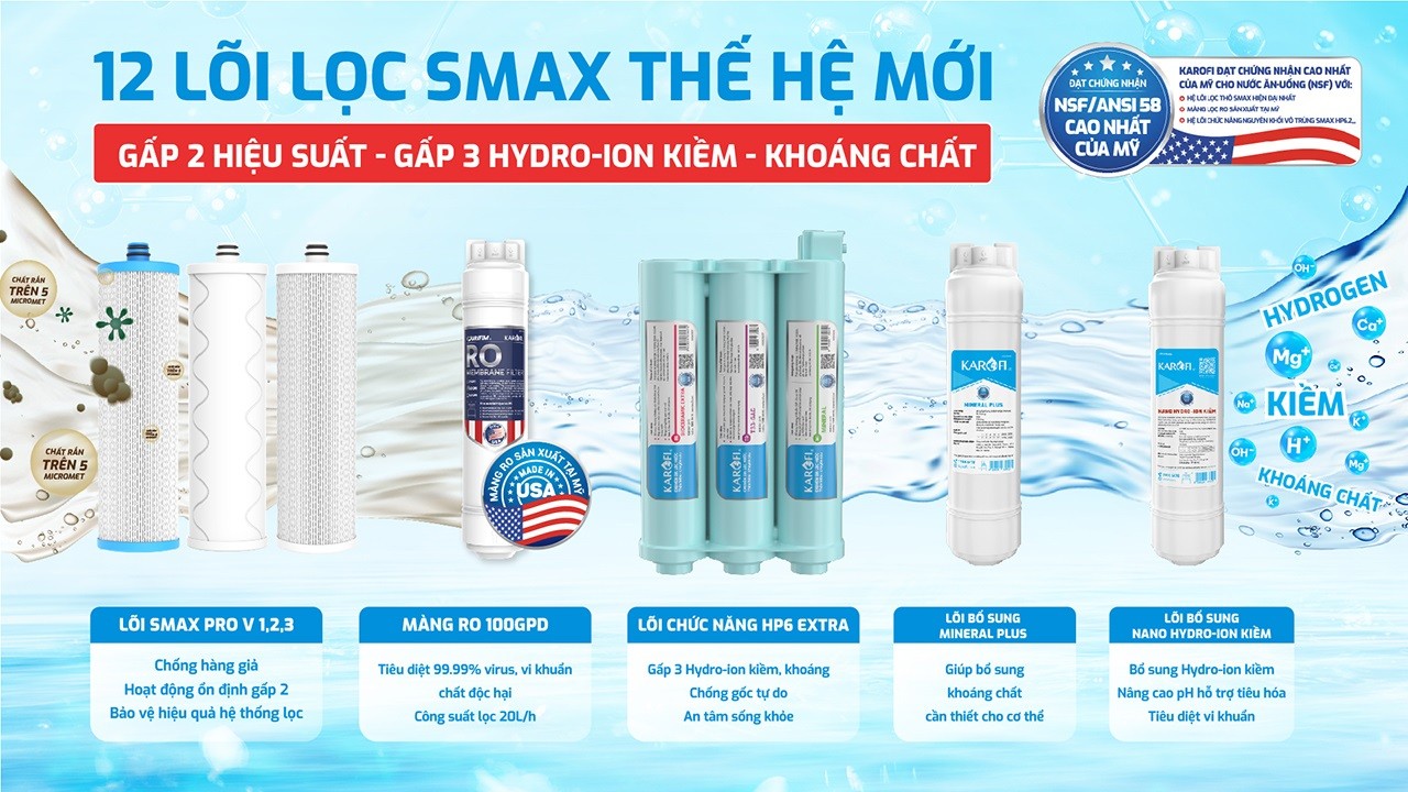 Máy lọc nước Karofi KAQ-X26S