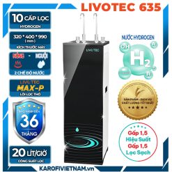 Máy lọc nước nóng nguội Karofi Livotec 635
