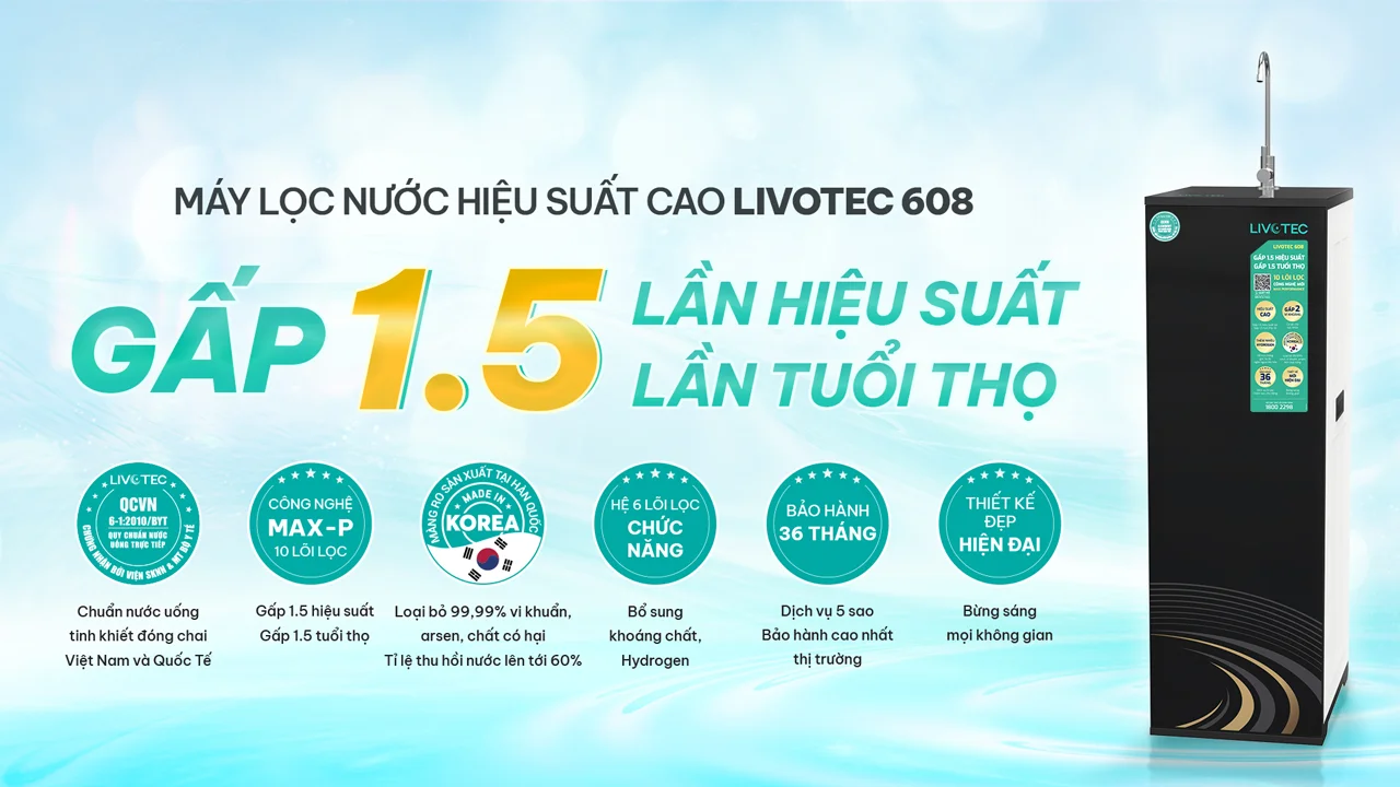 Máy lọc nước Karofi Livotec 608