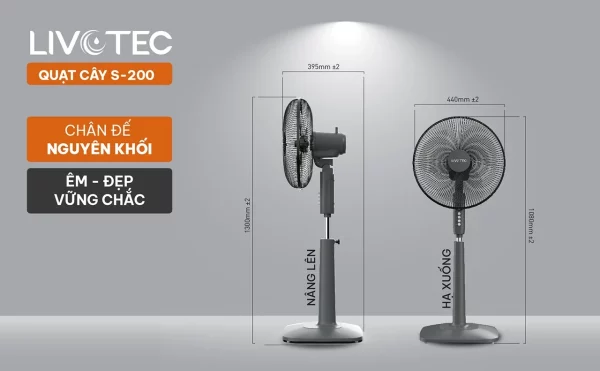 Quạt cây Livotec S-200 - Hình ảnh 2