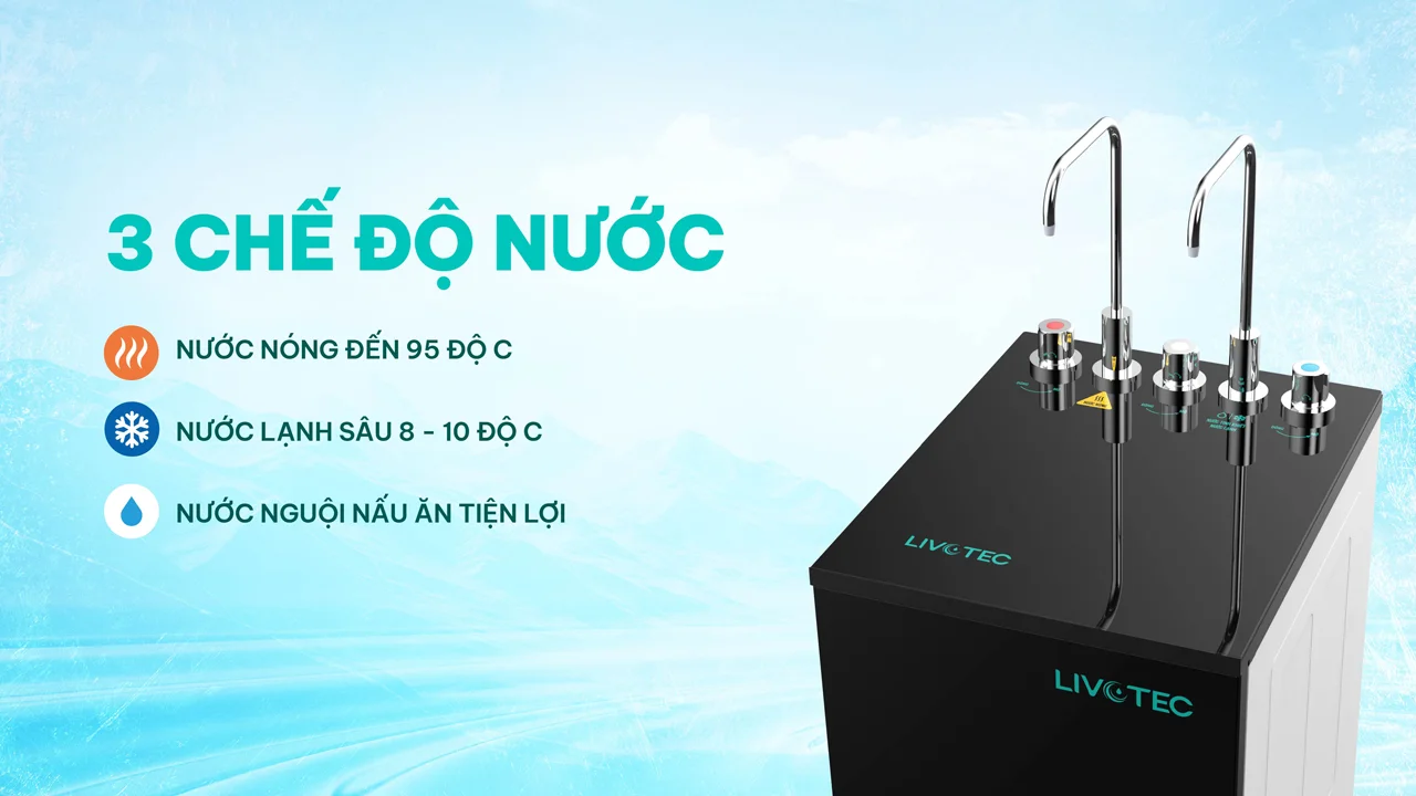 Máy lọc nước nóng lạnh Karofi Livotec 638