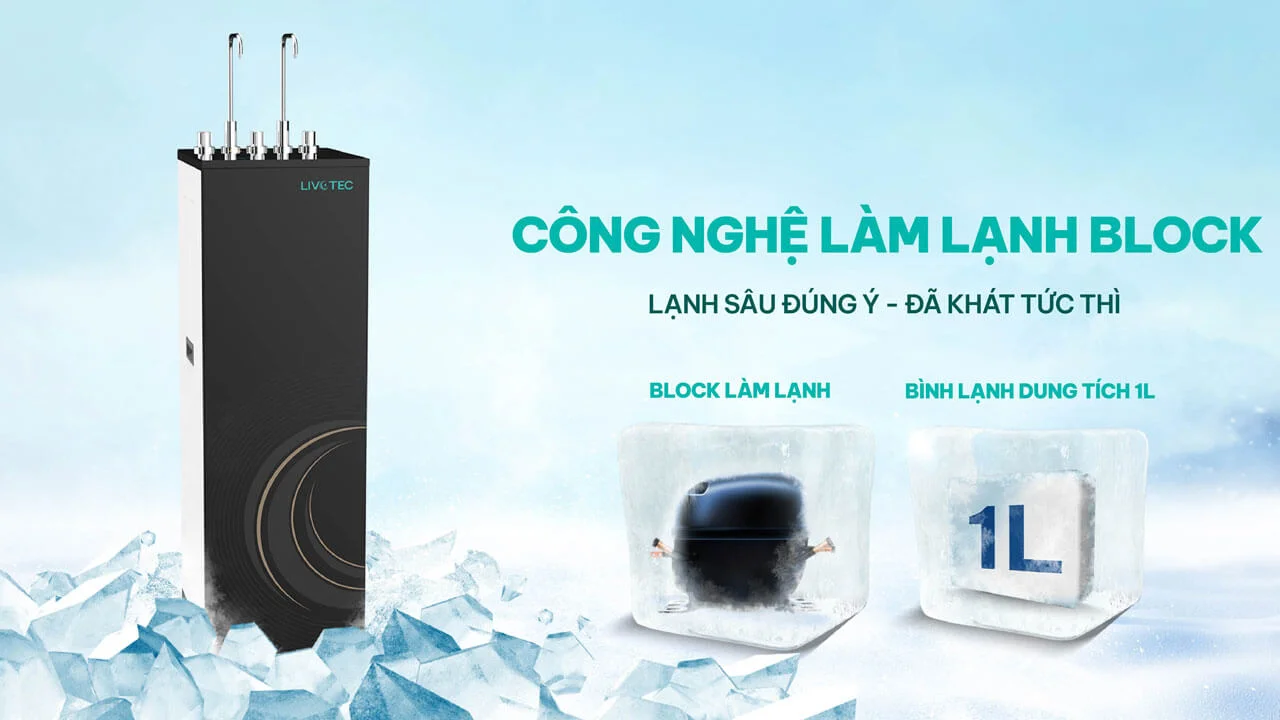 Máy lọc nước nóng lạnh Karofi Livotec 638