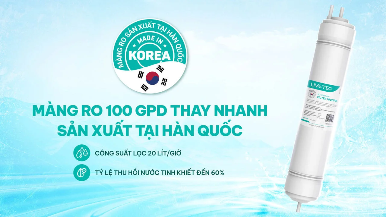 Máy lọc nước nóng lạnh Karofi Livotec 638
