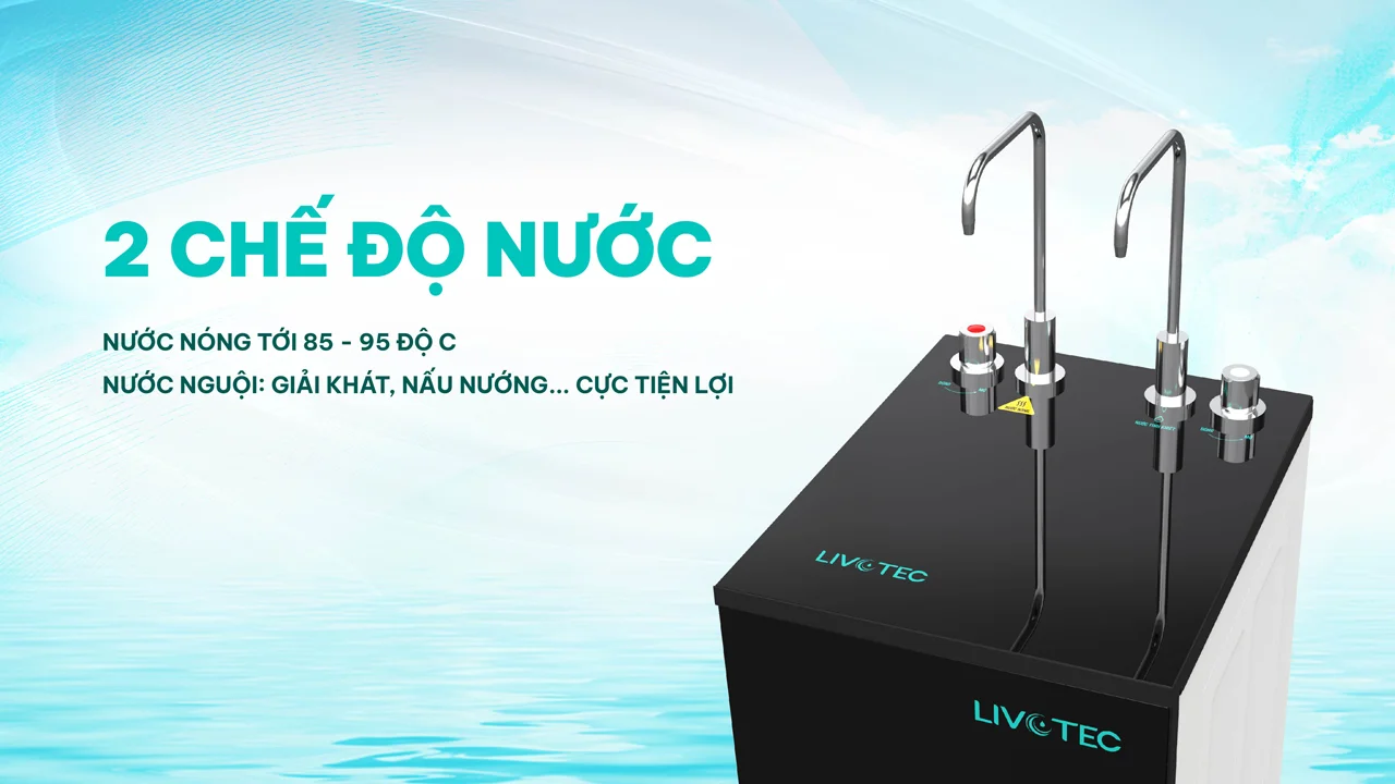 Máy lọc nước nóng nguội Karofi Livotec 635