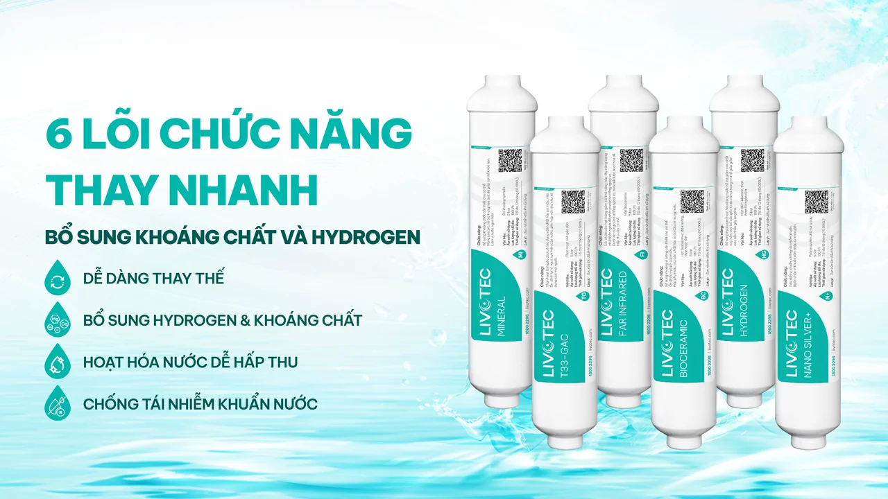 Máy lọc nước nóng nguội Karofi Livotec 635