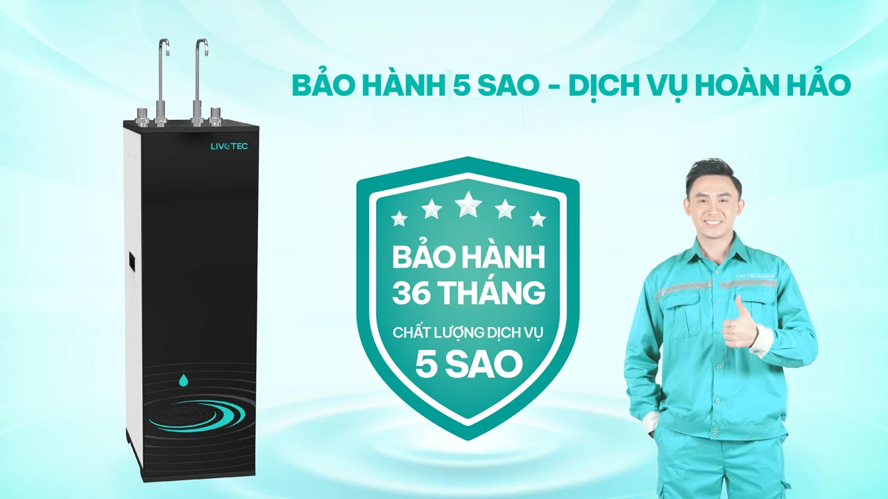 Máy lọc nước nóng nguội Karofi Livotec 635