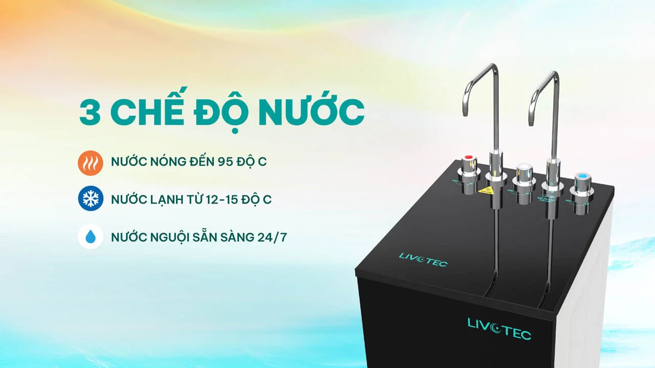 Máy lọc nước nóng lạnh Karofi Livotec 636