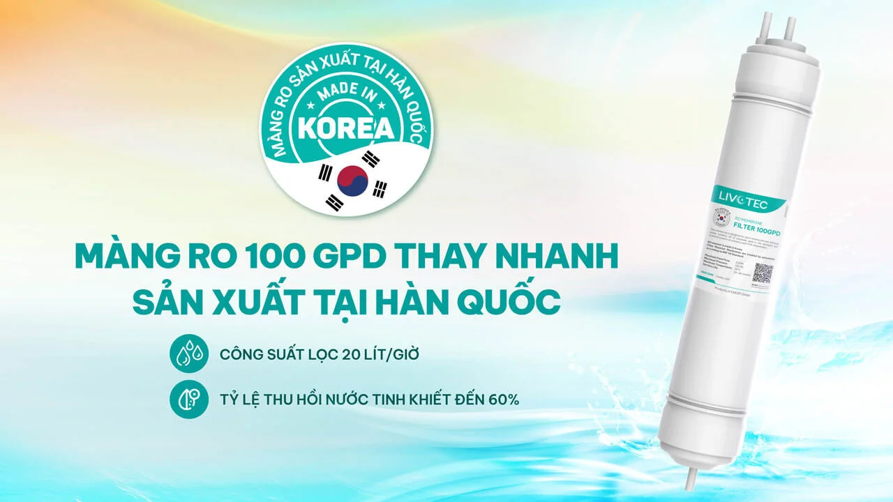 Máy lọc nước nóng lạnh Karofi Livotec 636