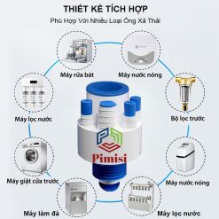 Bộ Đầu Nối Ống Thoát Nước Pimisi PDT-501 Ngăn Mùi | Chính Hãng