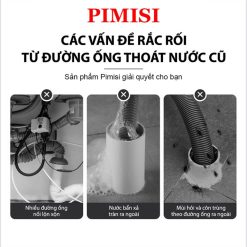 Bộ Đầu Nối Ống Thoát Nước Pimisi PDT-501 Ngăn Mùi | Chính Hãng