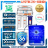 Máy lọc nước để gầm tích hợp máy tạo nước ion kiềm để bàn Livotec 216 + SKB200