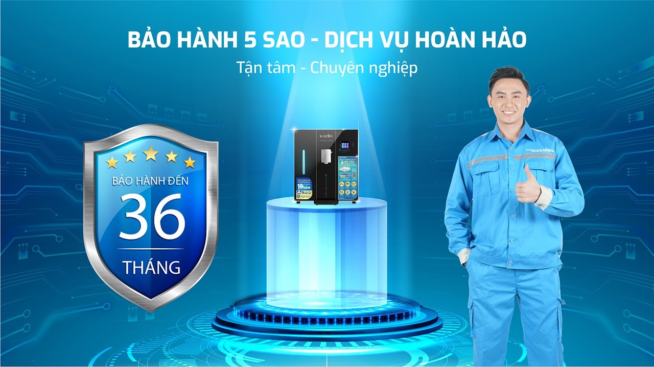 Máy lọc nước Hydro-ion kiềm Karofi DA9 PREMIUM